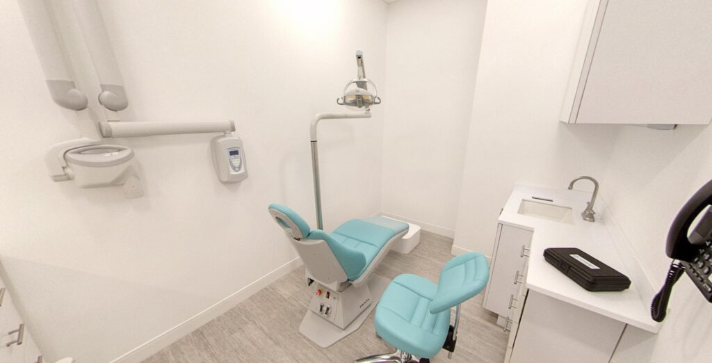 Inside dental chamber